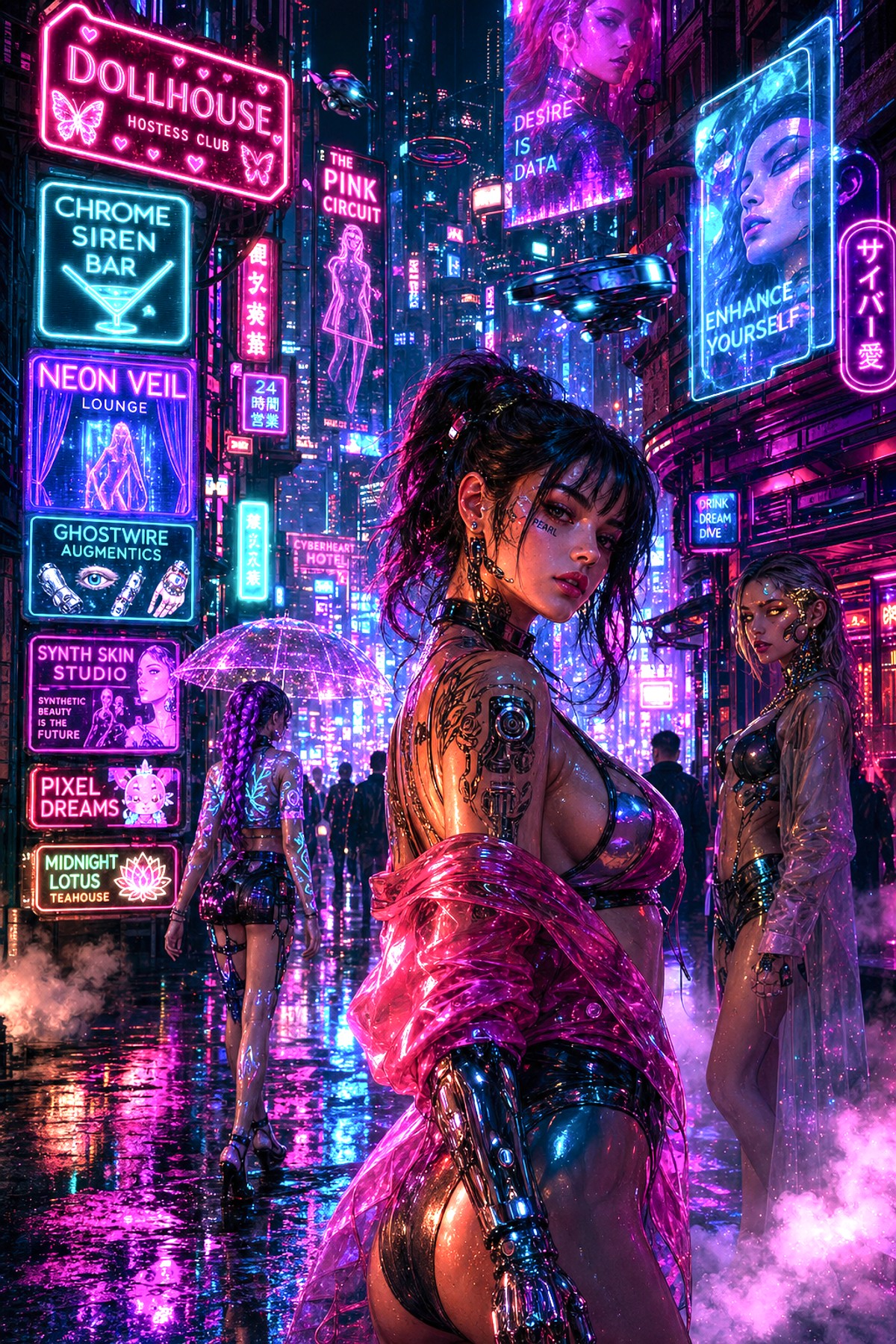 Pixel Doll | Cyberpunk Girls Tee