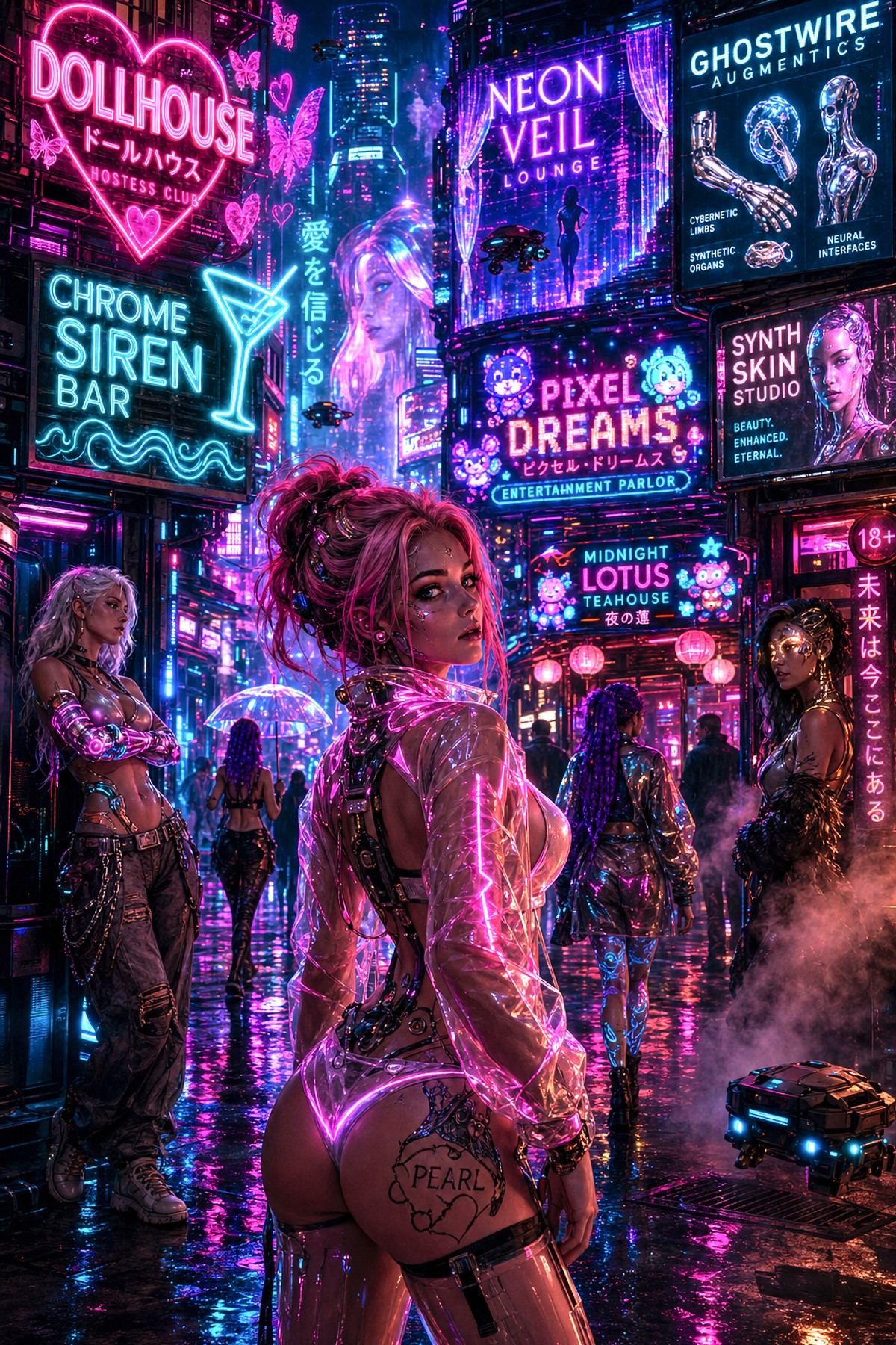 Kiroshi Nights | Cyberpunk Girls Tee