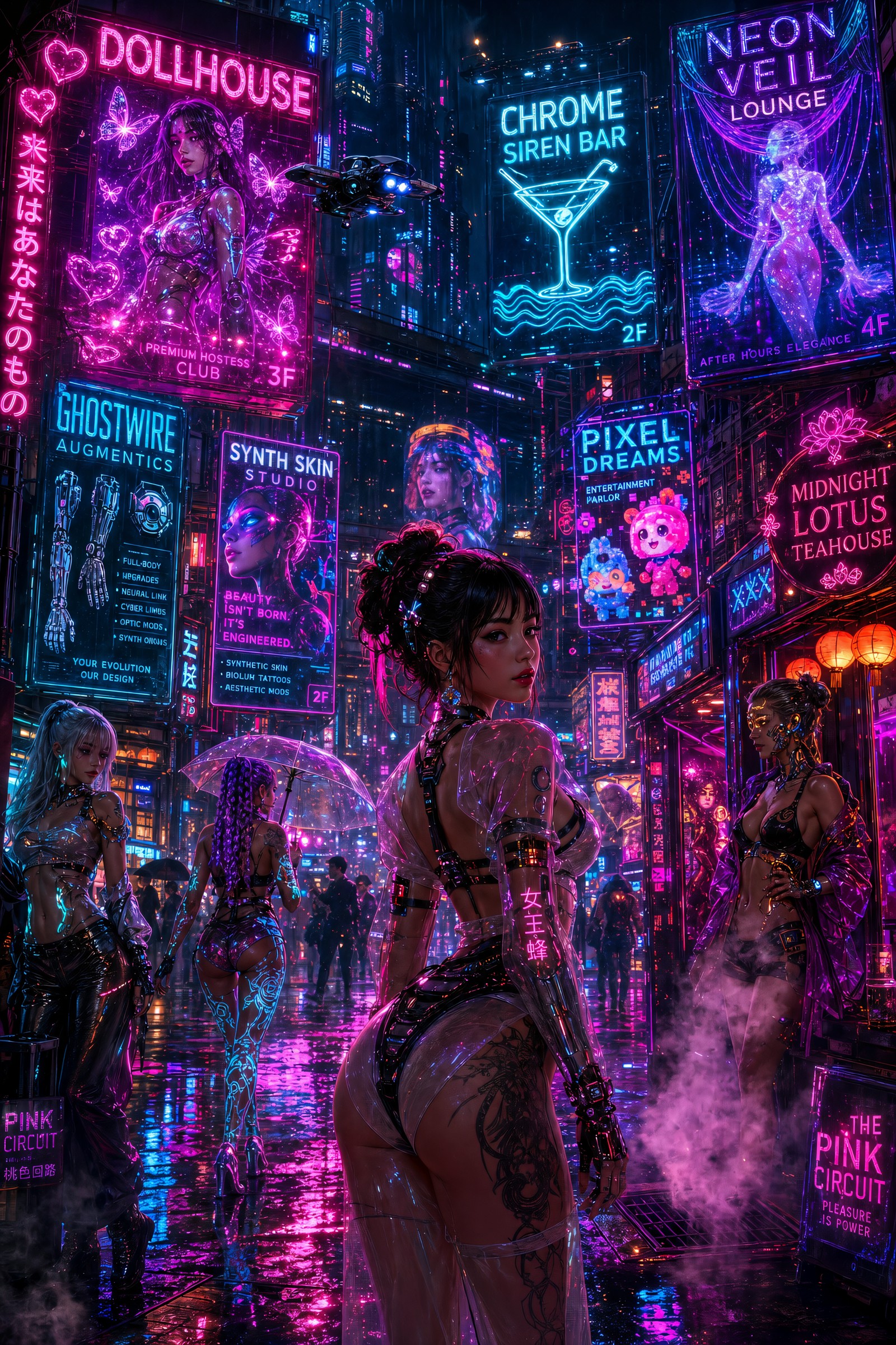 Rainfall Protocol | Cyberpunk Canvas