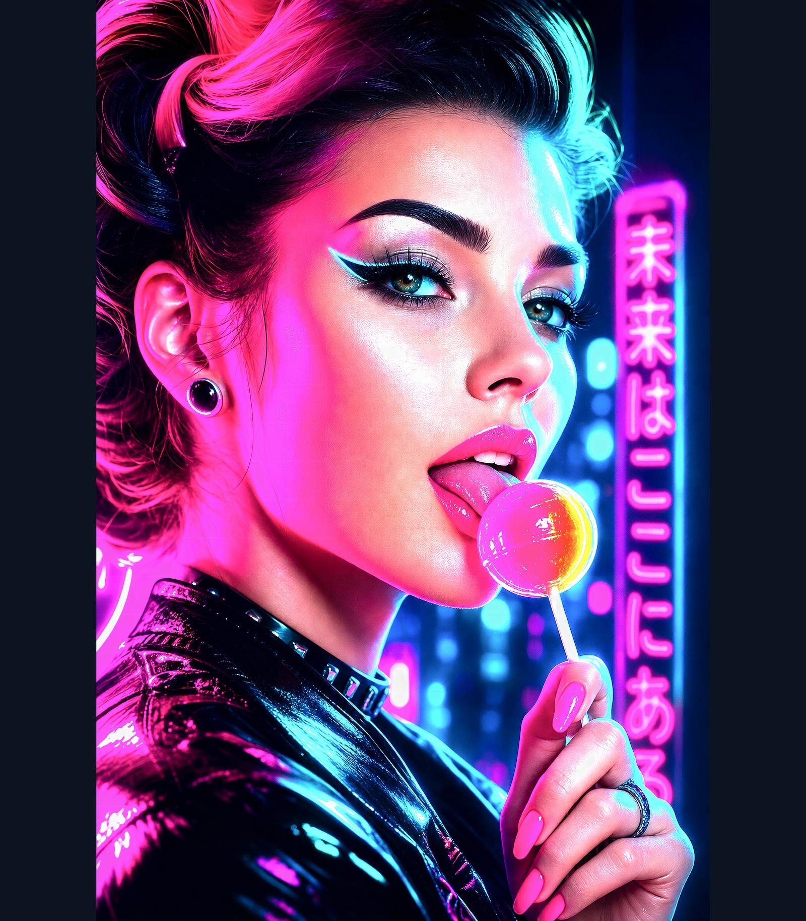 Candy Kiss | Cyberpunk Girls Tee