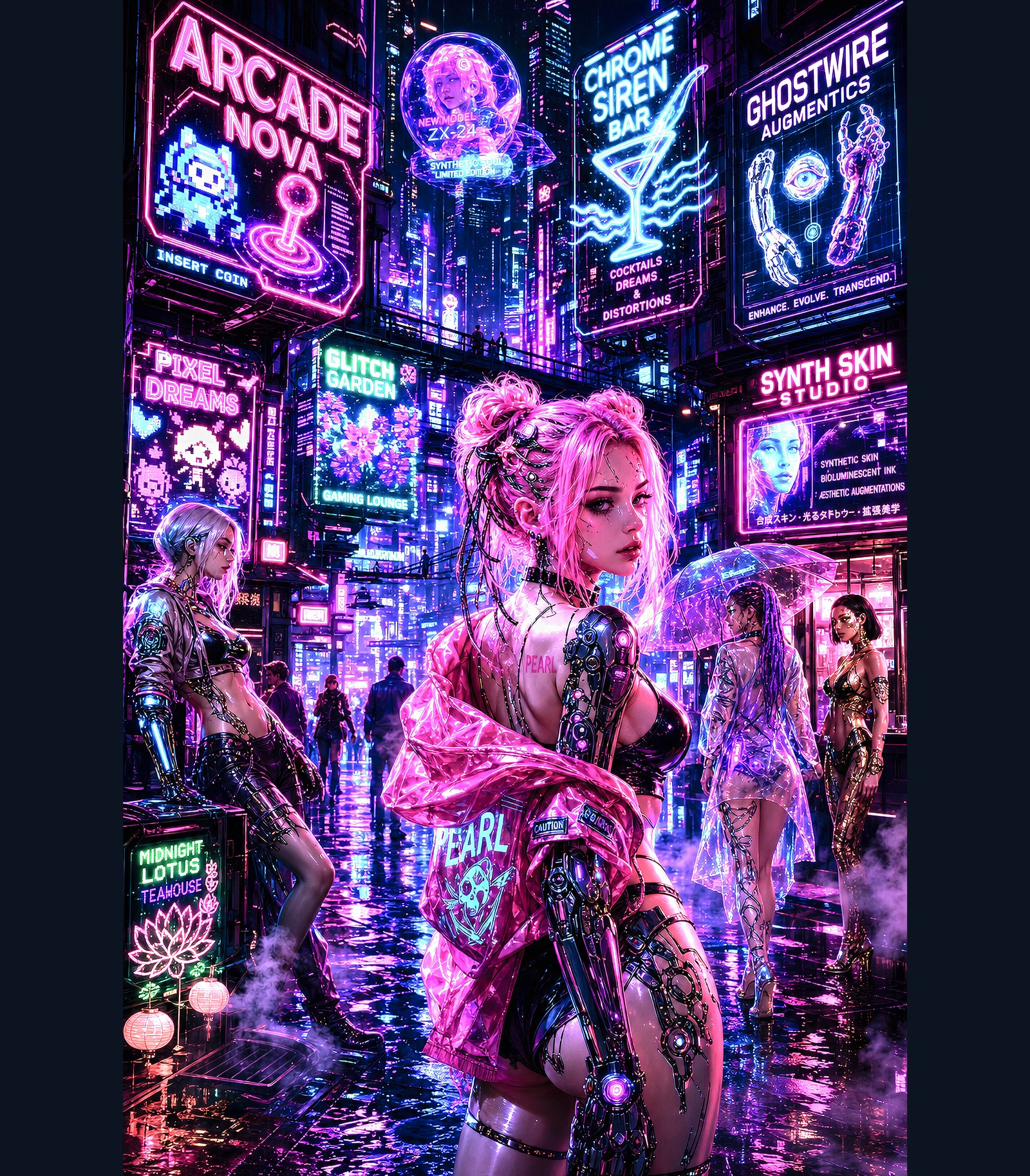 Arcade Nova | Cyberpunk Girls Tee