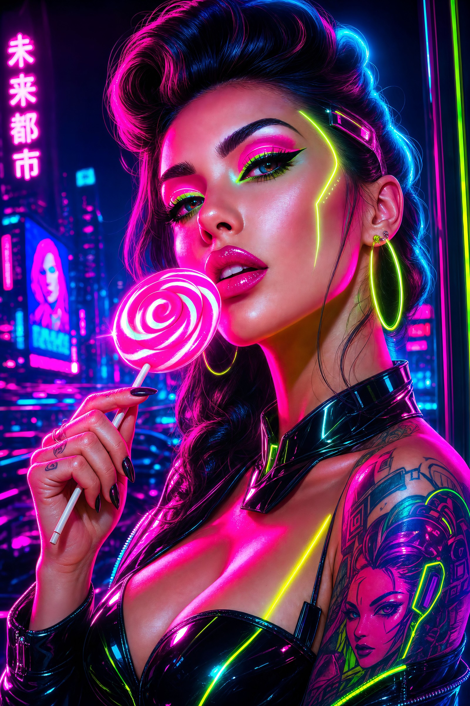 Neon Lollipop | Kitchen Towel