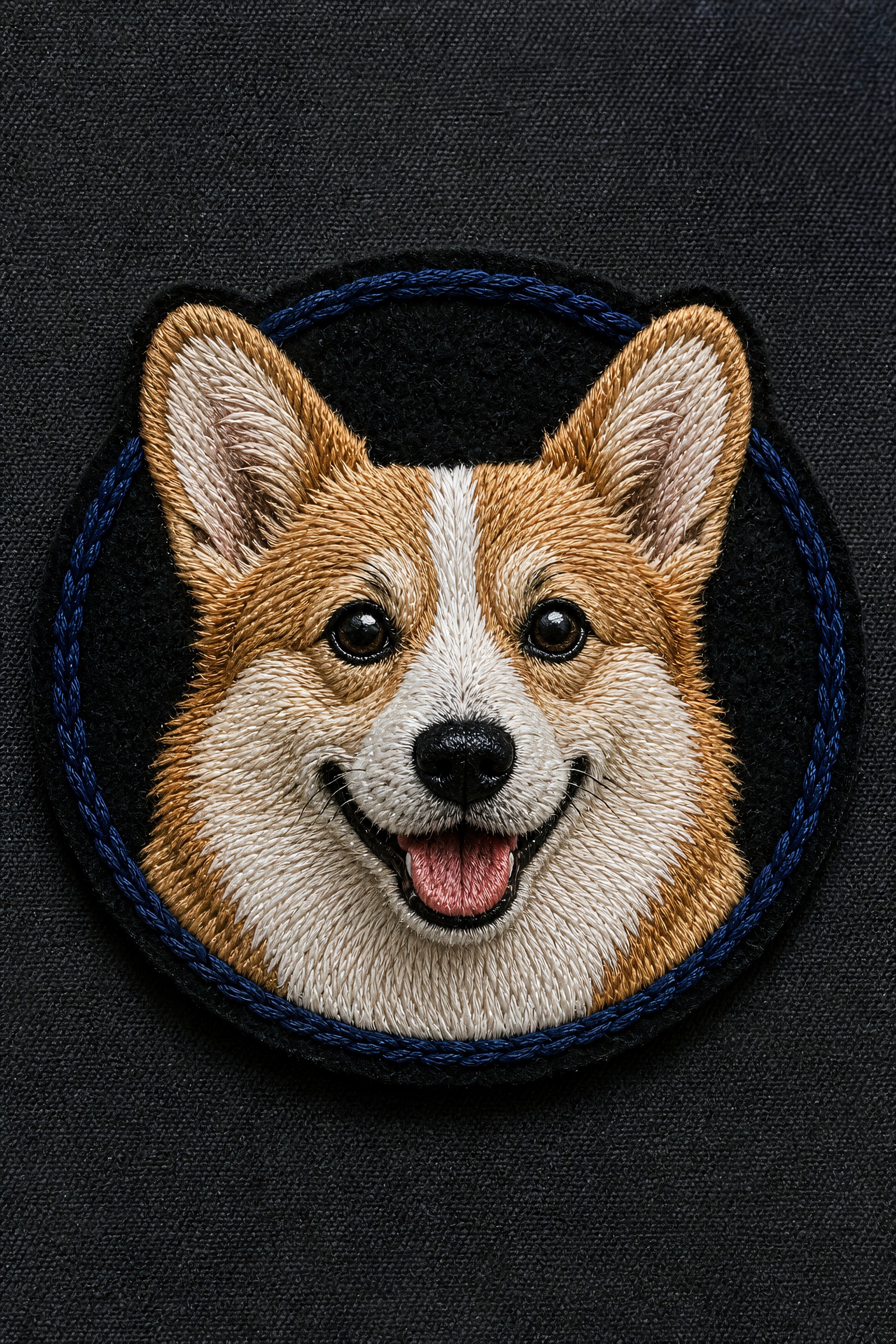 Embroidered Patch Portrait | Framed Poster