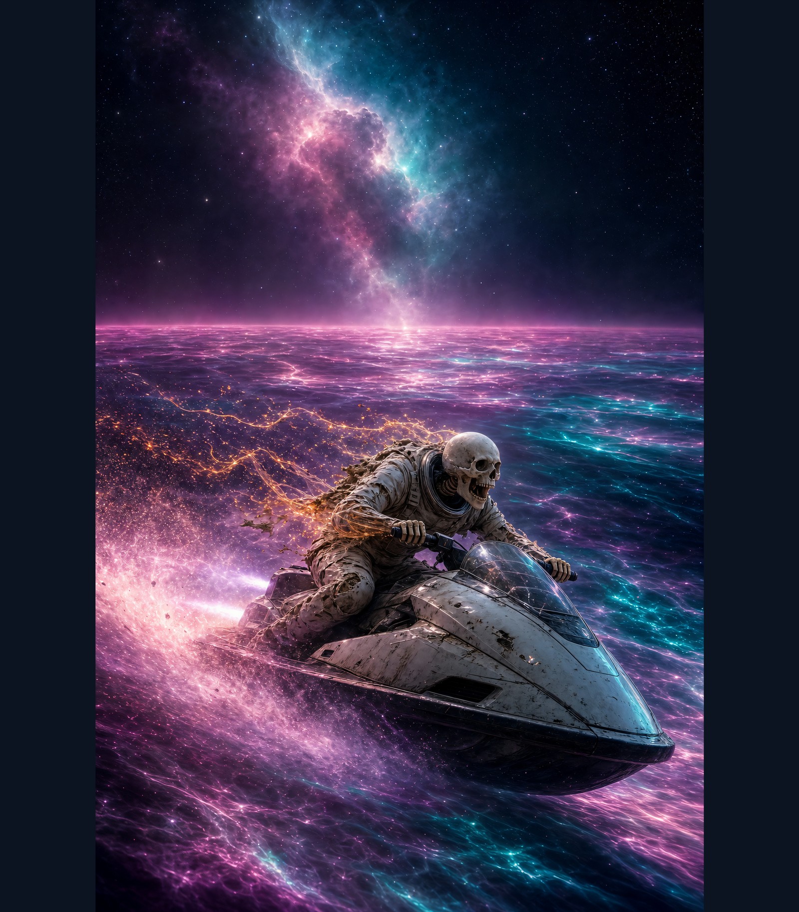 Jet Ski Nebula Ocean | Hoodie