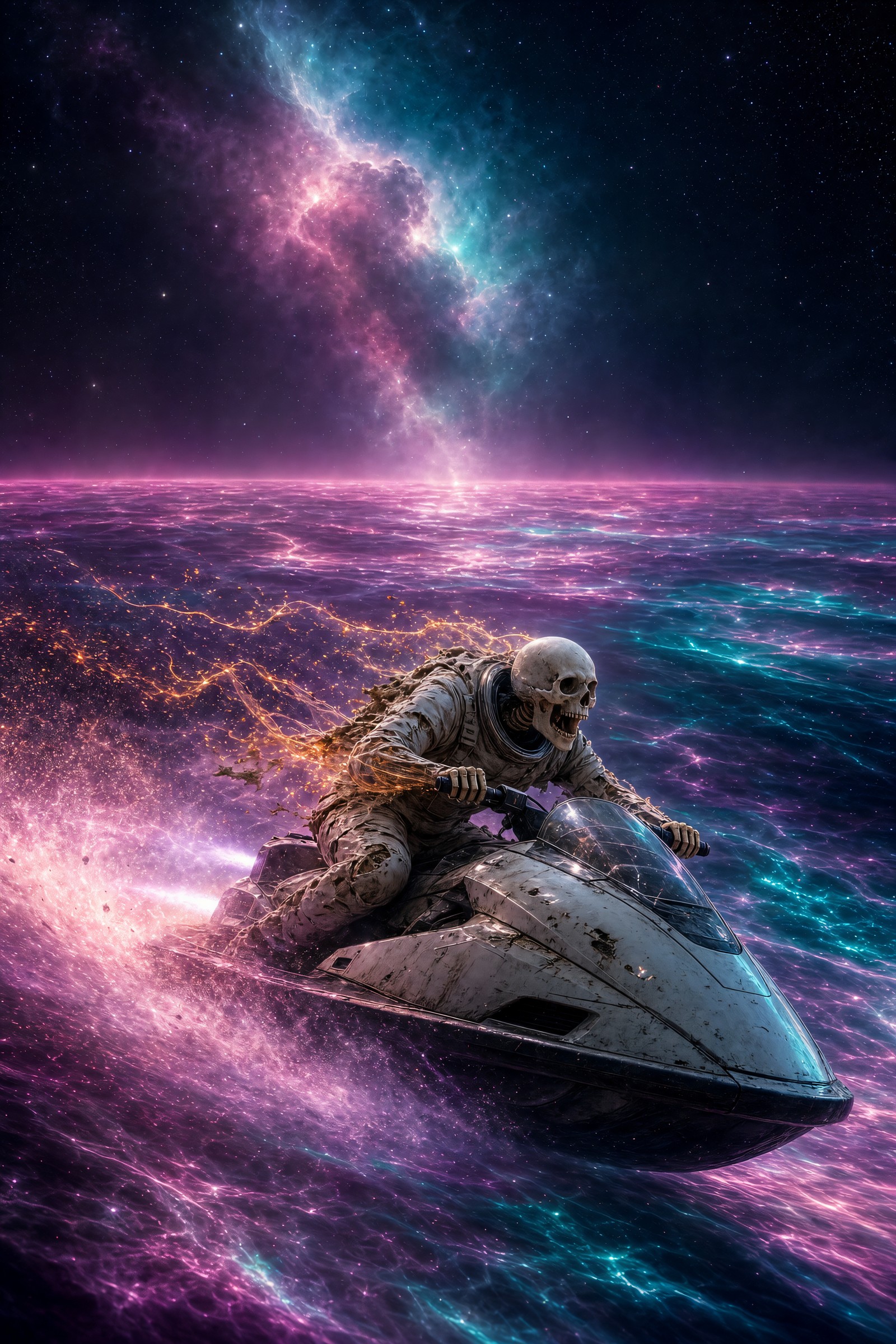 Jet Ski Nebula Ocean | Blanket