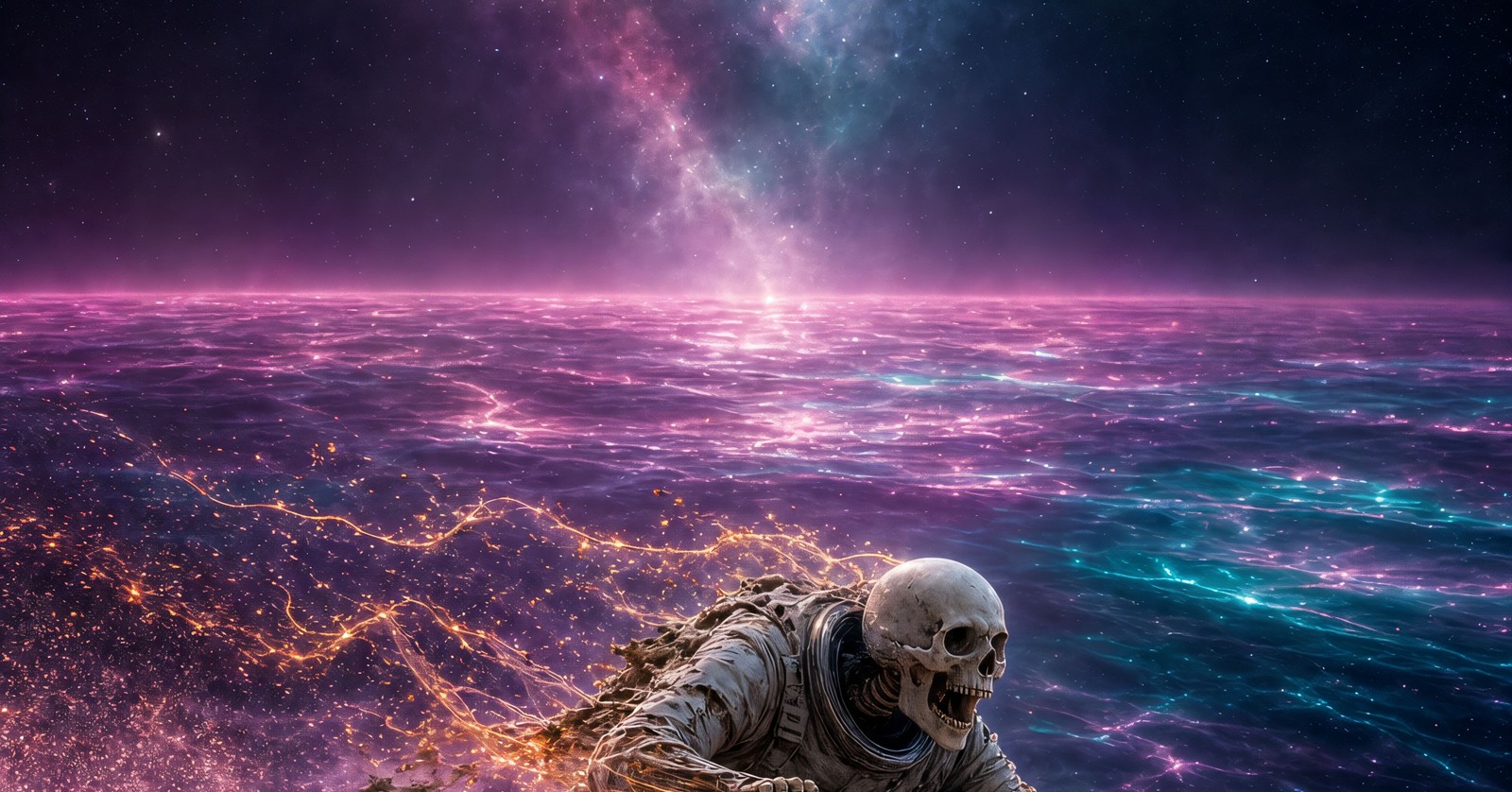 Jet Ski Nebula Ocean | Beach Towel
