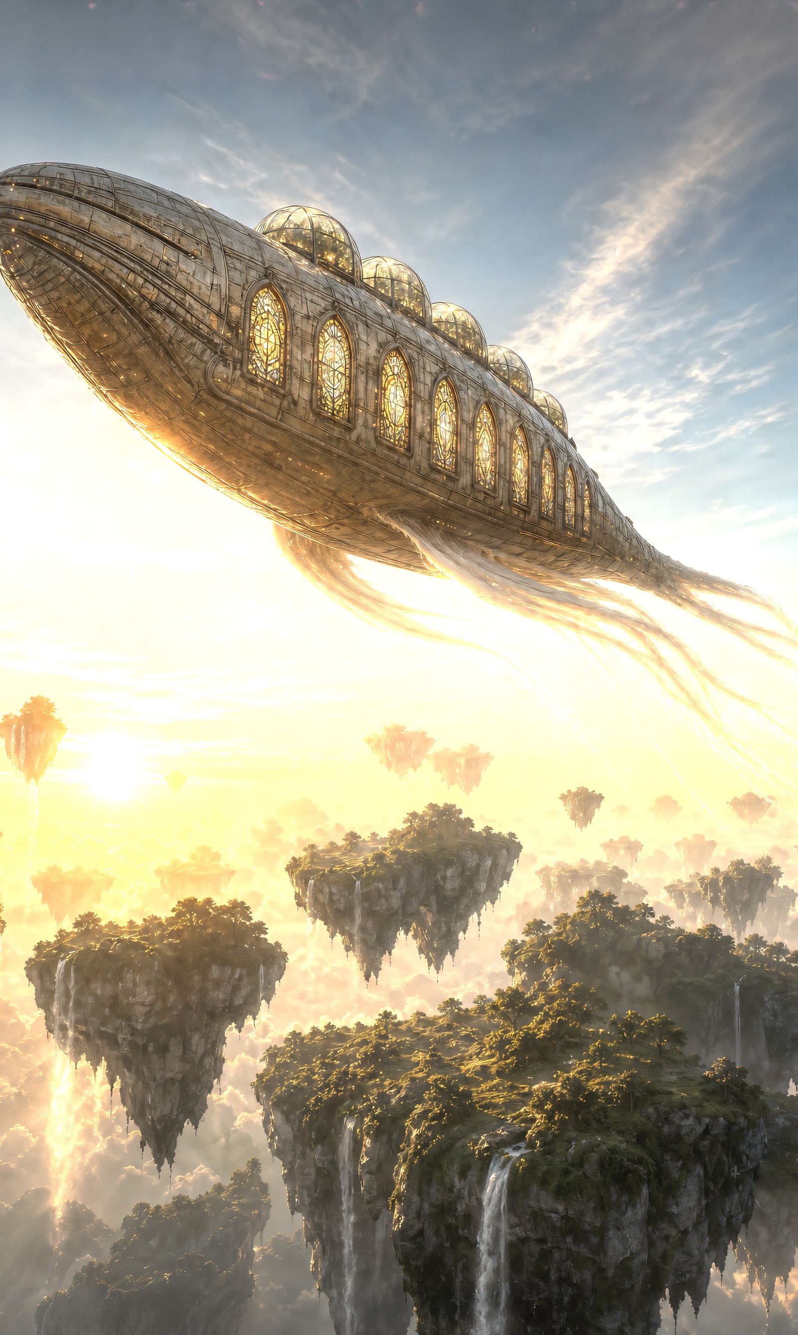 Sky Whale Colony Ship | Phone Case