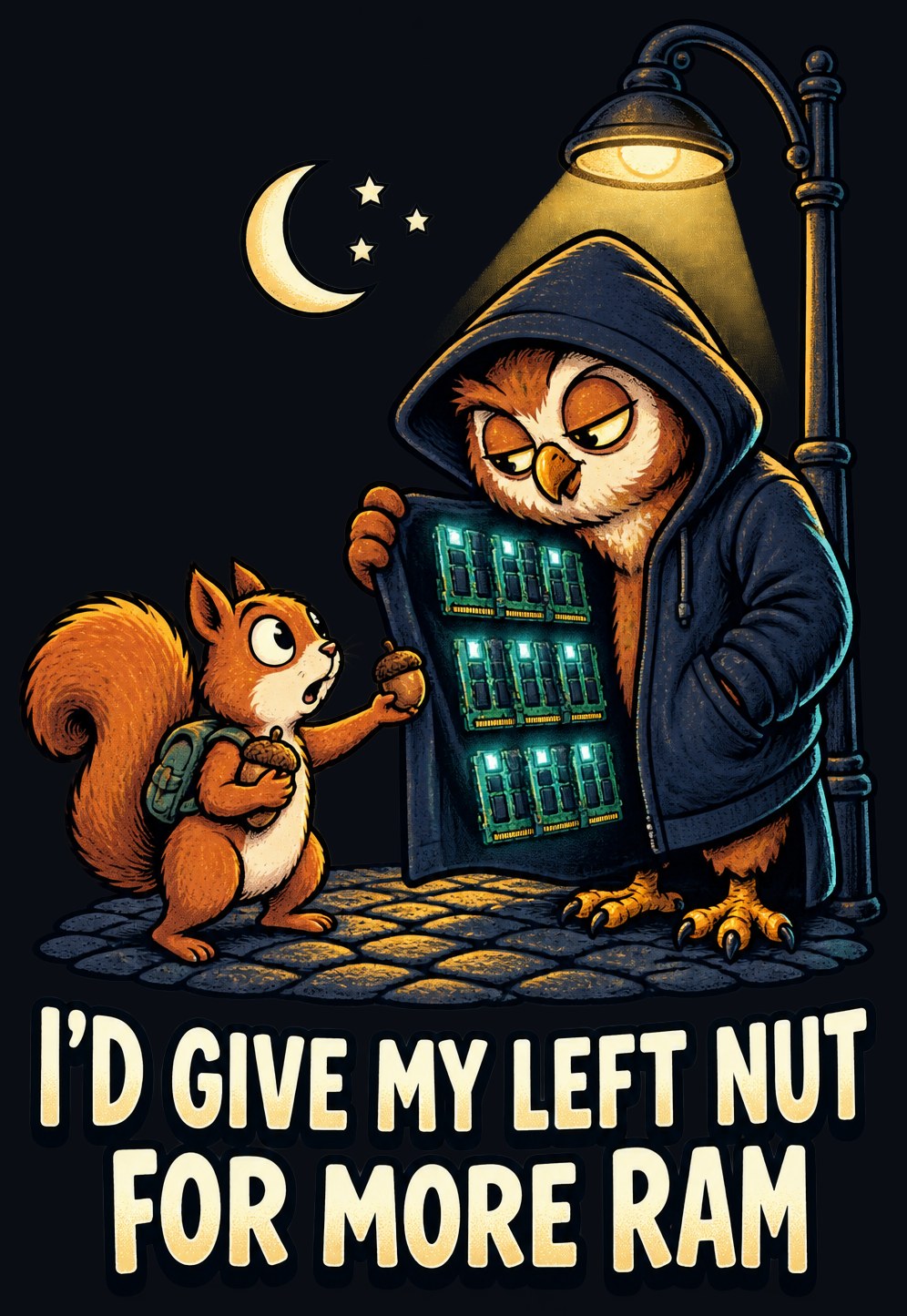 I'd Give My Left Nut for More RAM Tee