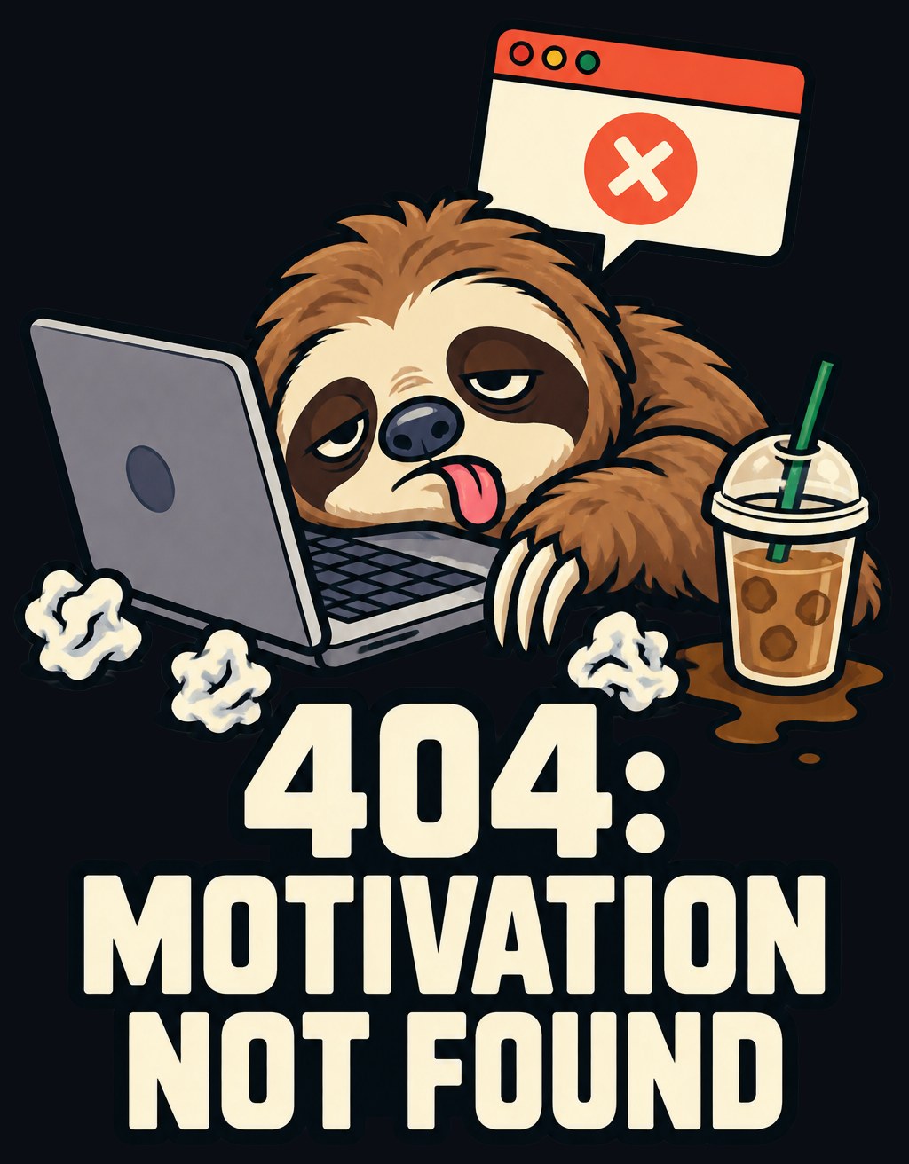 404: Motivation Not Found Tee