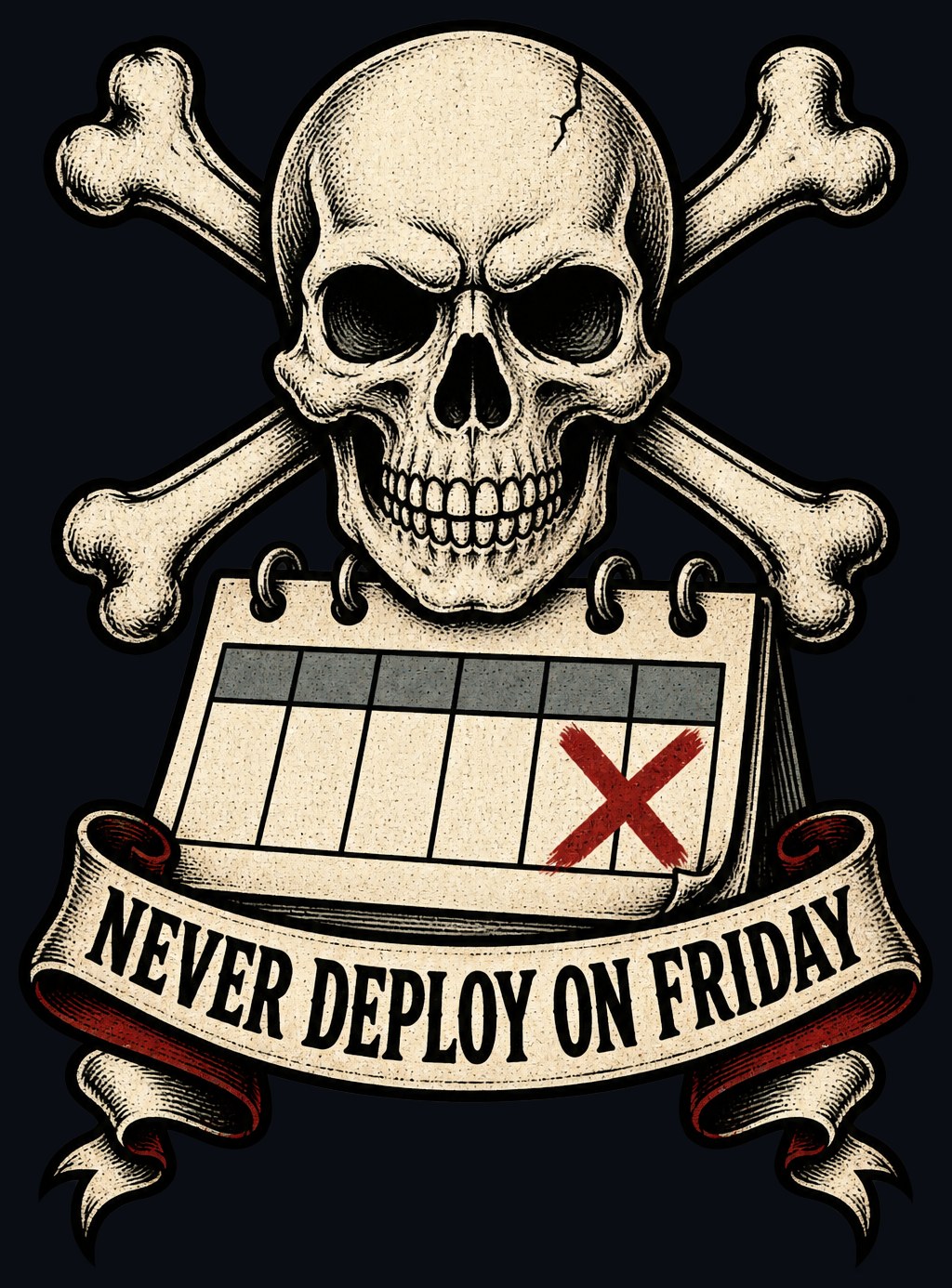 Never Deploy On Friday Tee