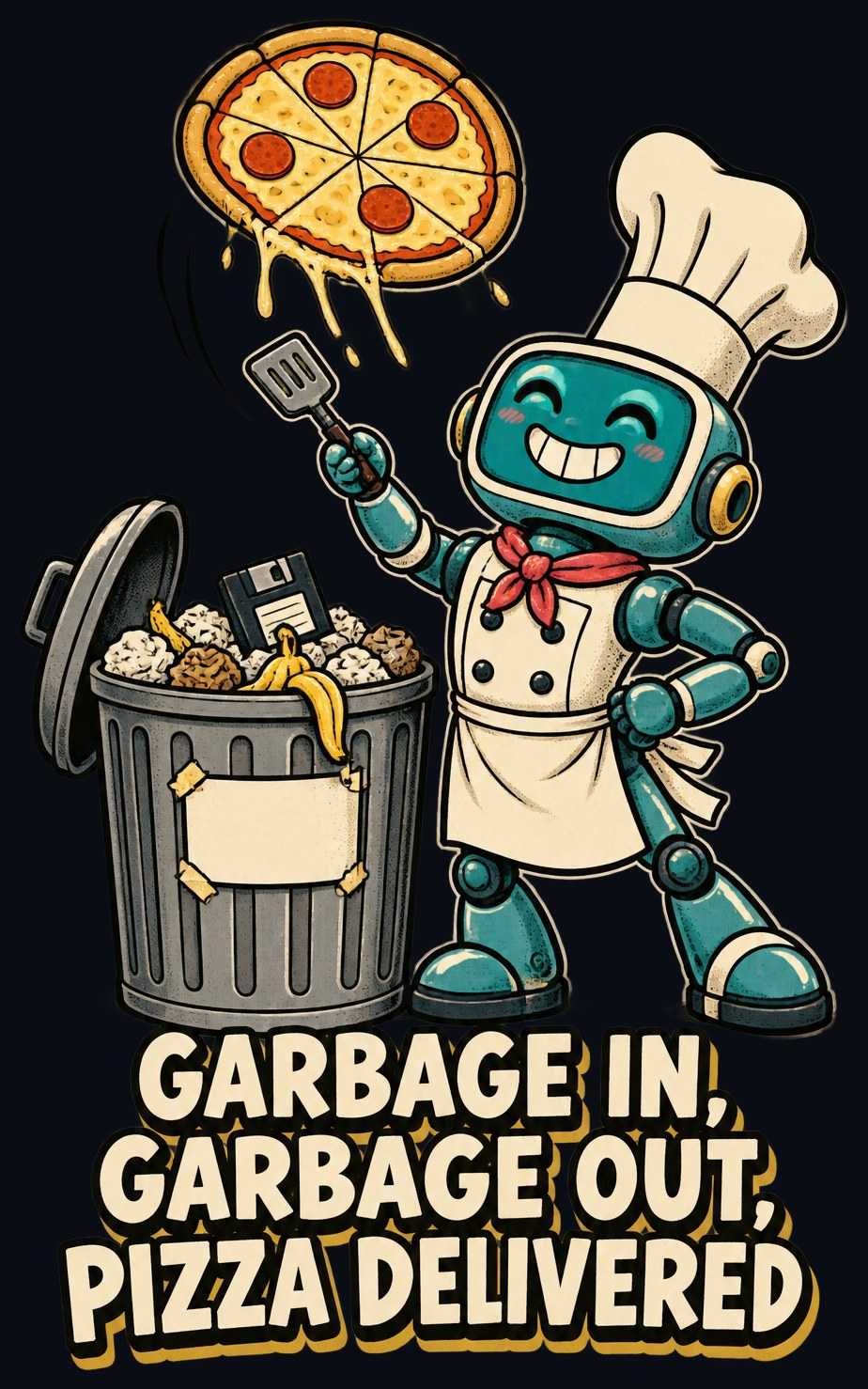 Garbage In, Garbage Out, Pizza Delivered Tee