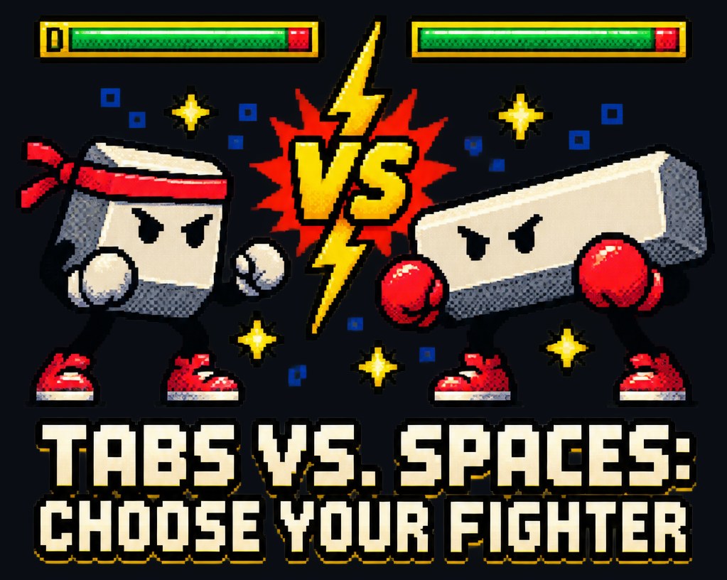 Tabs vs. Spaces: Choose Your Fighter Tee