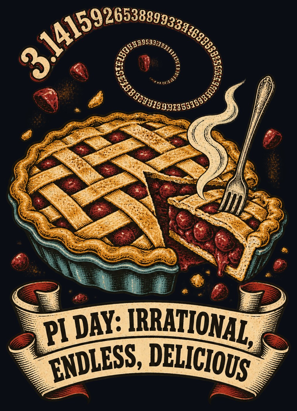 Pi Day: Irrational, Endless, Delicious Tee