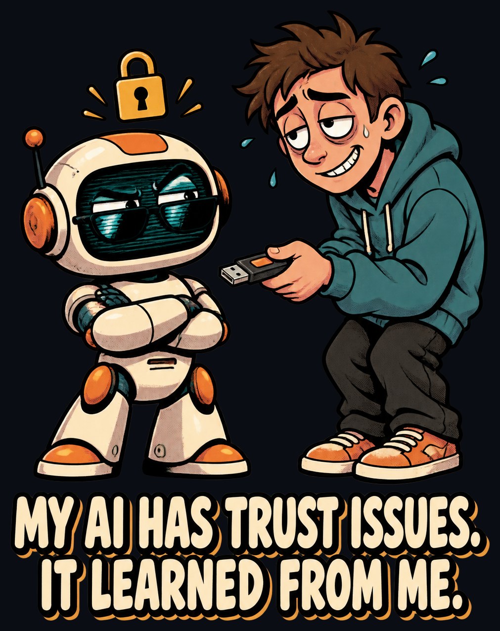 My AI Has Trust Issues. It Learned From Me. Tee