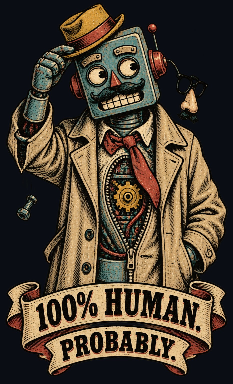 100% Human. Probably. Tee