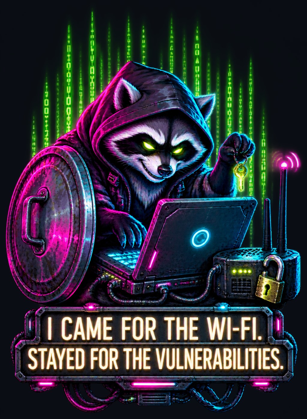 I Came for the Wi-Fi. Stayed for the Vulnerabilities. Tee