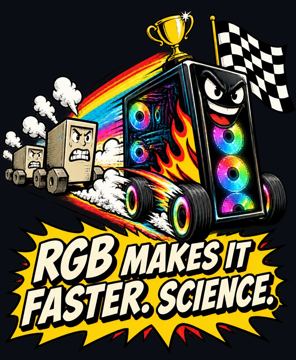RGB Makes It Faster. Science. Tee