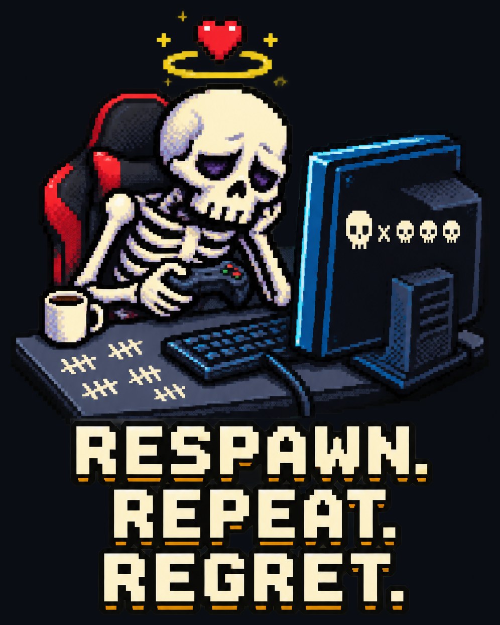Respawn. Repeat. Regret. Tee