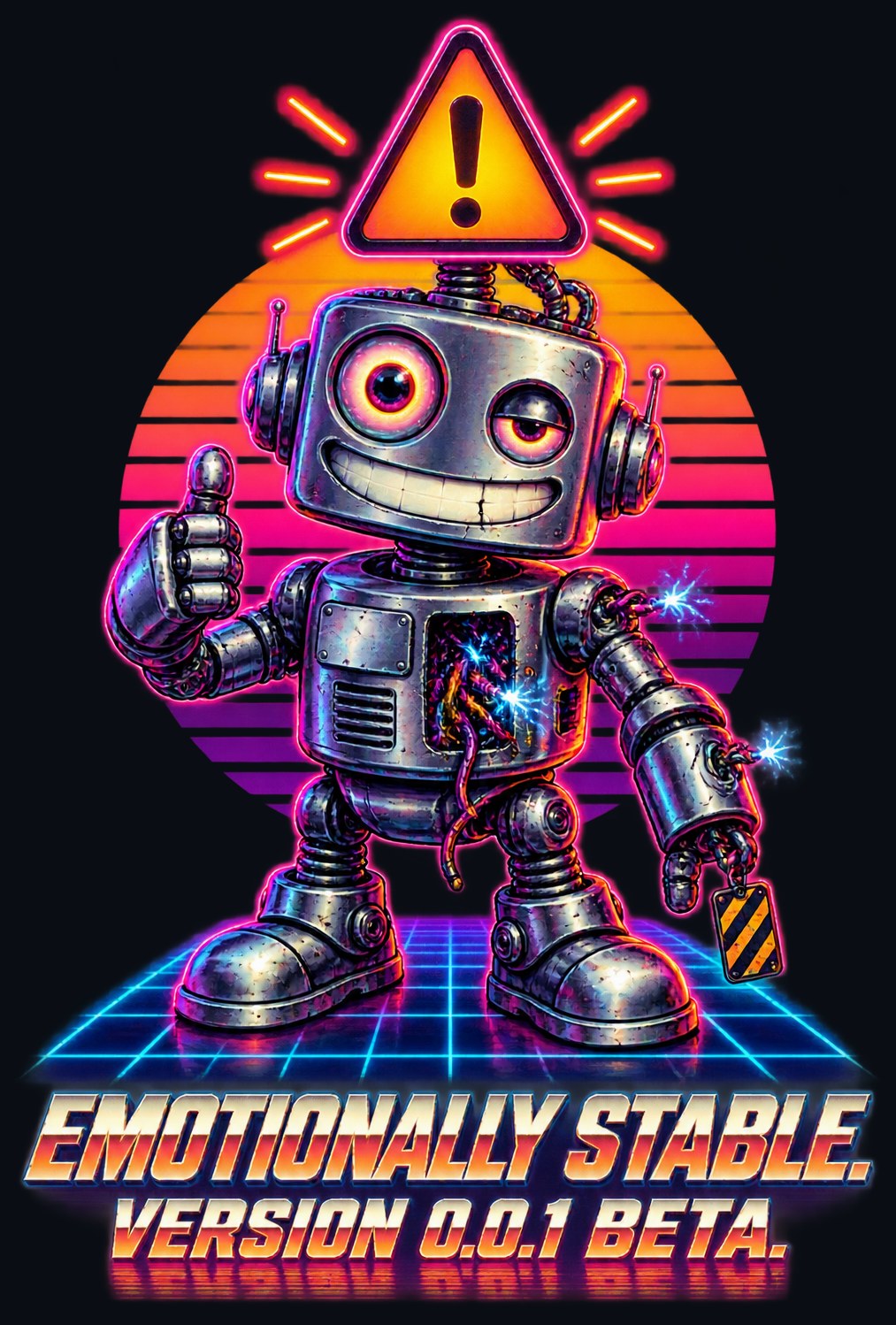 Emotionally Stable. Version 0.0.1 Beta. Tee
