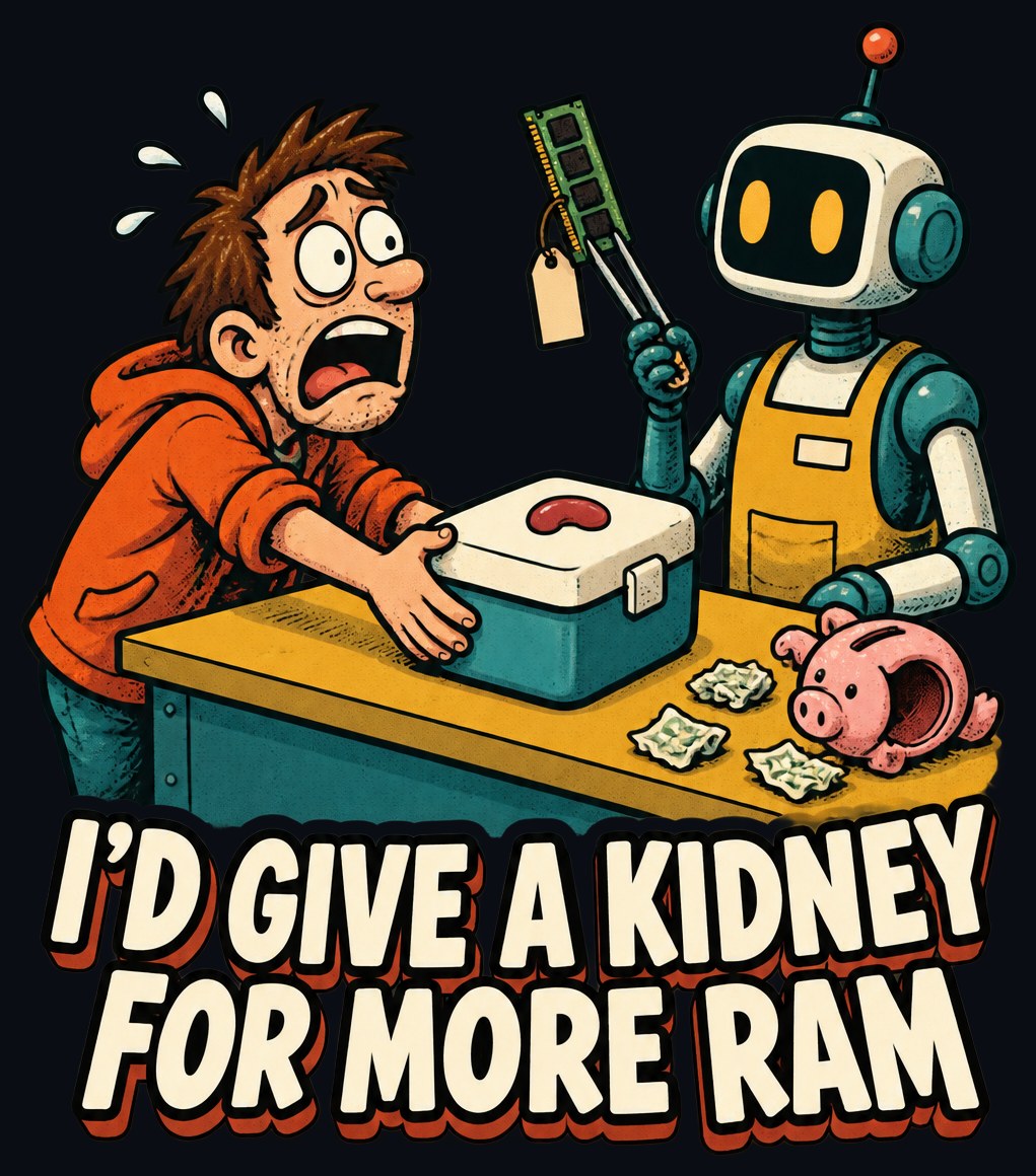 I'd Give a Kidney for More RAM Tee